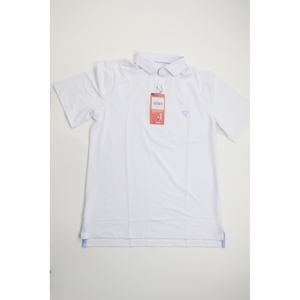 Birddogs Performance Polo Shirt Large White Golf Athletic NM-BPA102-L